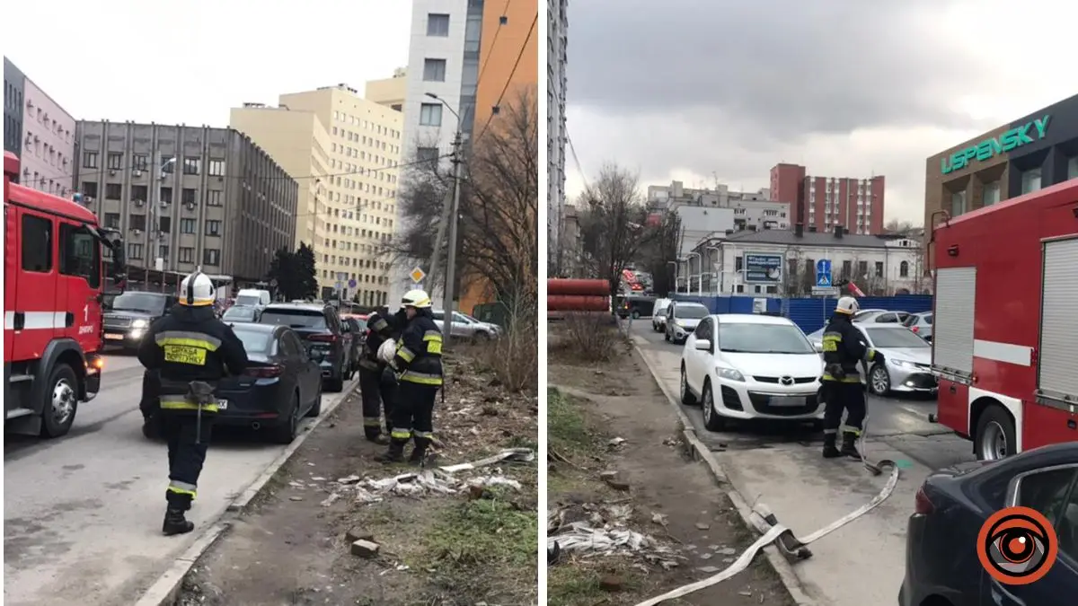 Пожежа у самому центрі Дніпра: що відомо