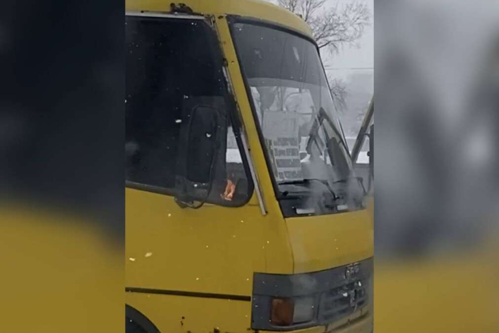 Горел автобус
