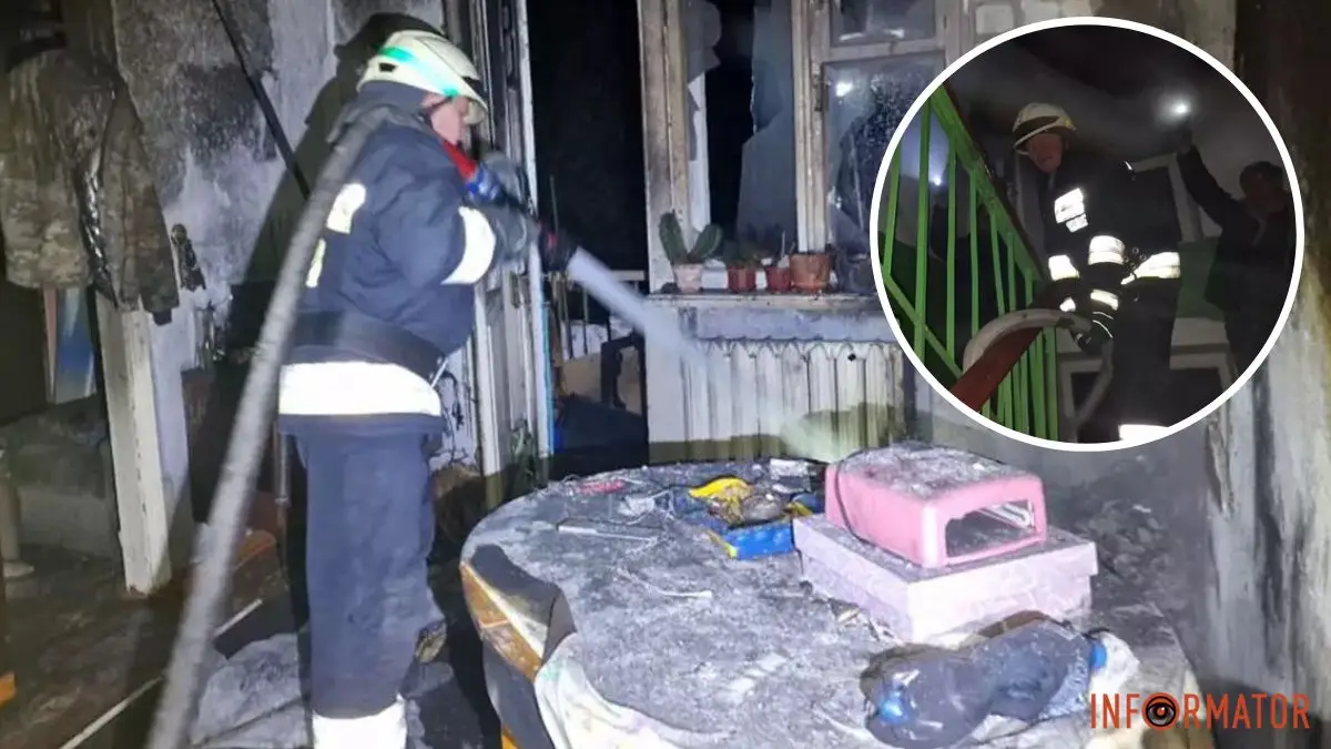 У Дніпрі під час пожежі на Орловській постраждала 31-річна жінка