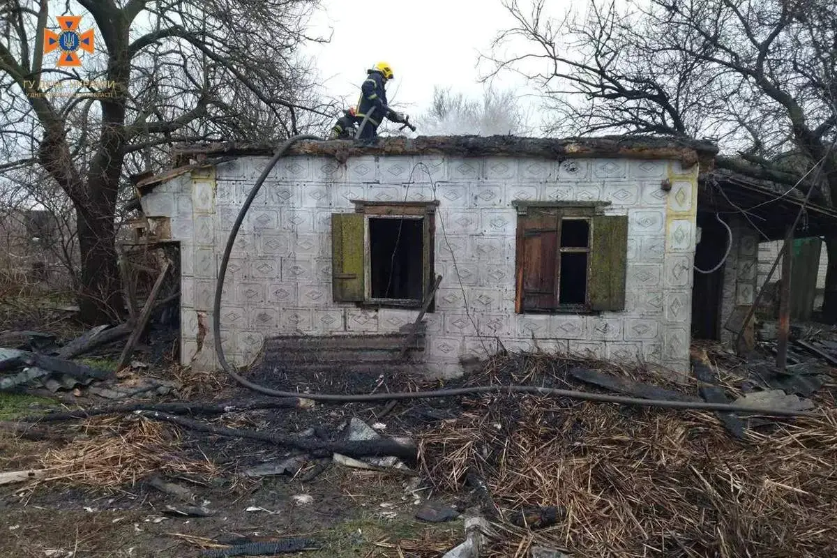 12 березня в селищі Орловщина Новомосковського району сталася пожежа