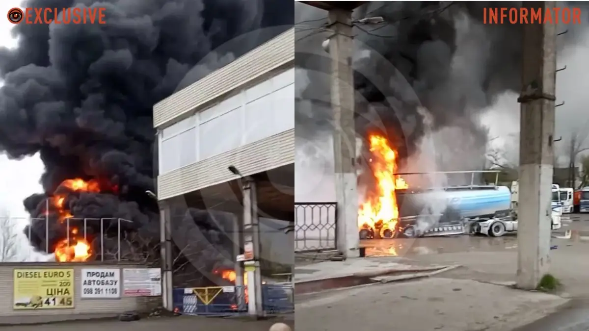 Пожежа на Береговій у Дніпрі: водій відігнав бензовоз у вогні від цистерни з паливом і запобіг трагедії