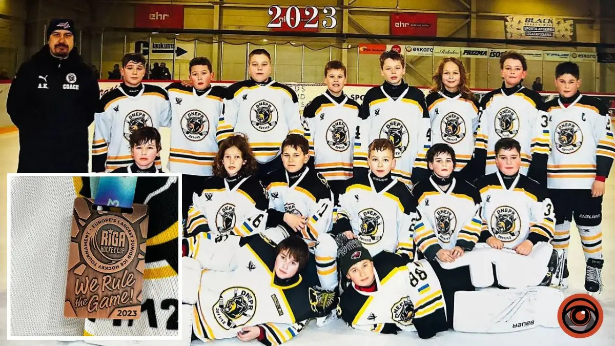 Юні хокеїсти з Дніпра вибороли «бронзу» на найбільшому в Європі турнірі для дітей Riga Hockey Cup