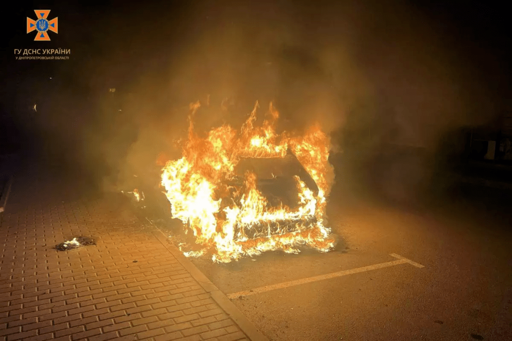 Загорелось авто