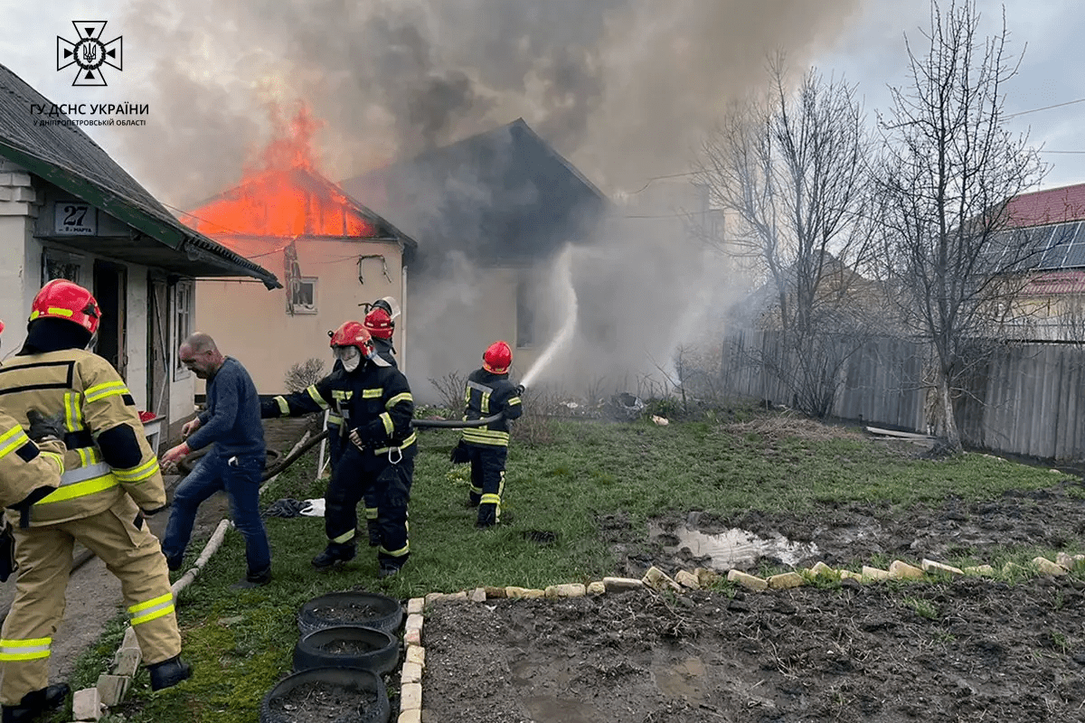 Пожар в Новомосковске
