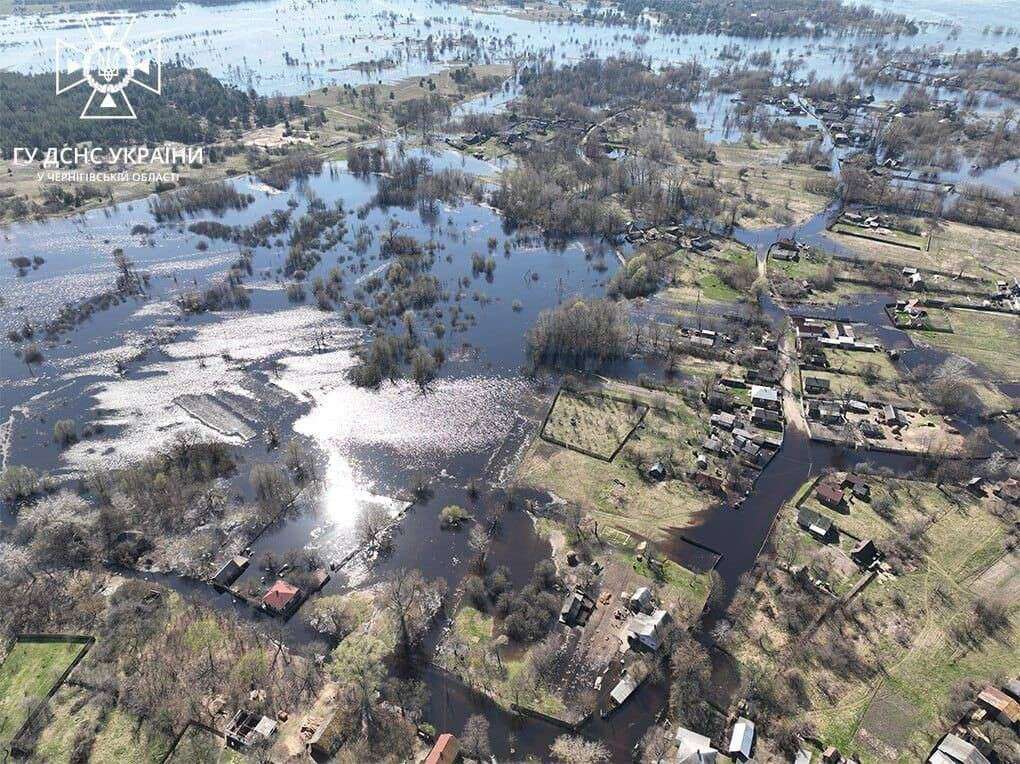 Затопило Черниговскую область