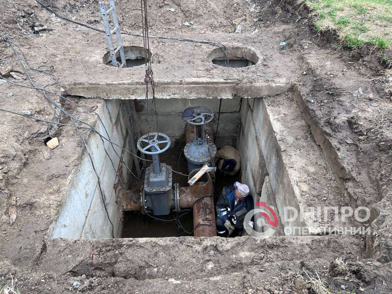 Ремонтні роботи на водопровідних мережах