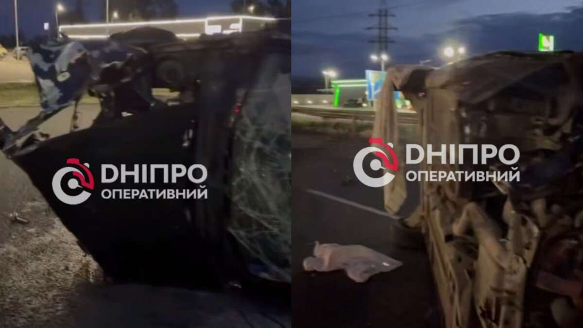 Влетів у відбійник та перекинувся Daewoo Lanos