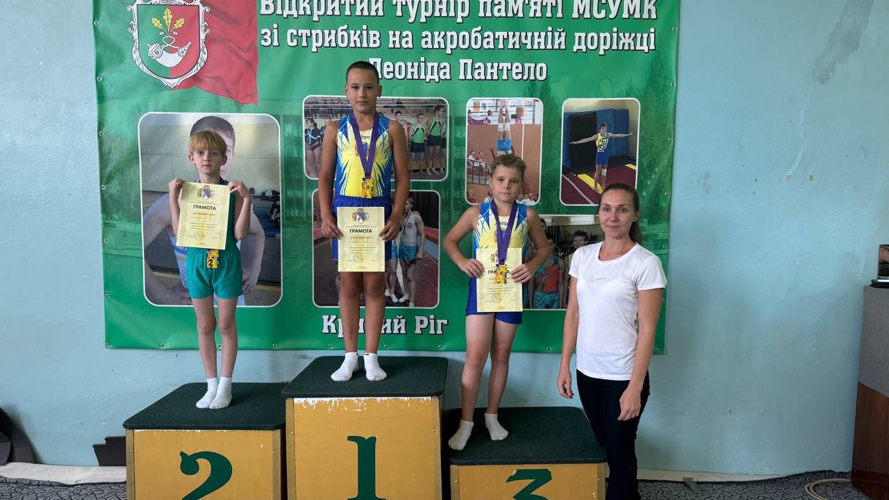 Кам’янчани - призери чемпіонату області зі стрибків на акробатичній доріжці