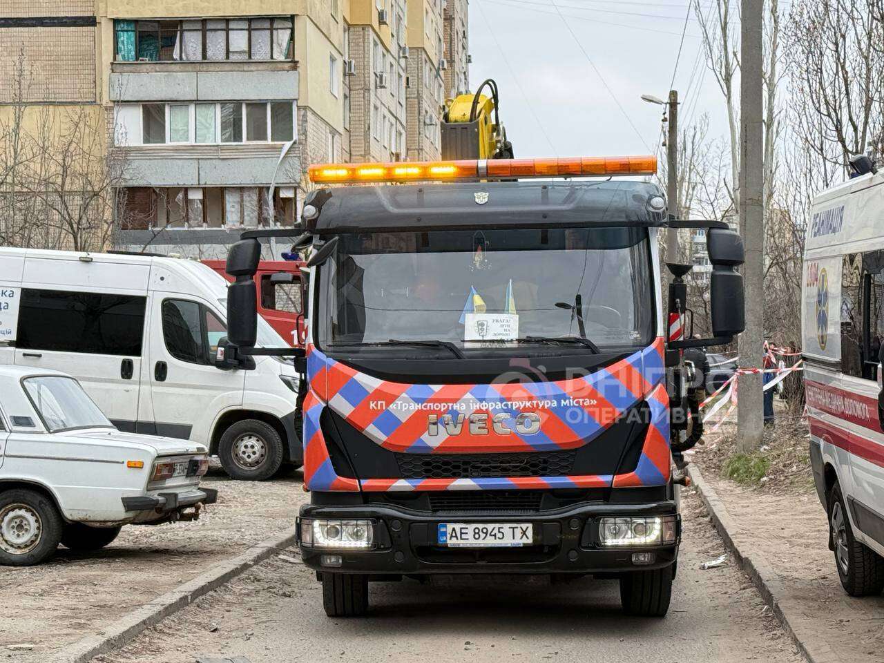 Атака на Дніпро 24.03: що відбувається на місці влучання - фото