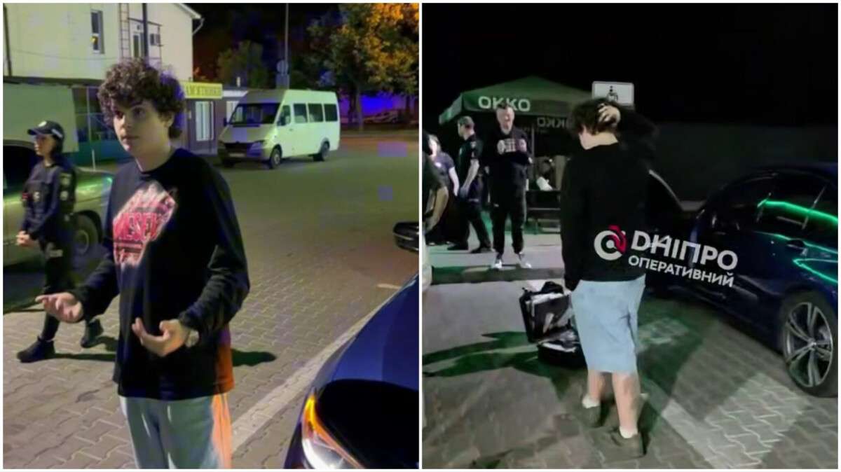 Неповнолітній блогер Потеряйло Кучер на BMW збив мотоцикліста і втік з місця ДТП